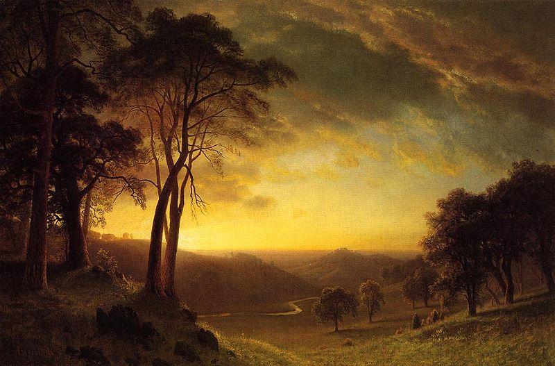 Albert Bierstadt Sacramento River Valley oil painting image